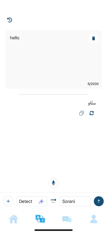 وەرگێڕ — وەرگێڕانی دەق بۆ سۆرانی